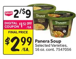 Stop&Shop Panera Soup offer