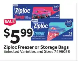 Stop&Shop Ziploc Freezer or Storage Bags offer