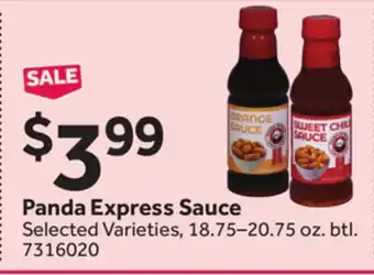 Stop&Shop Panda Express Sauce offer