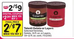 Stop&Shop Talenti Gelato or Layers offer