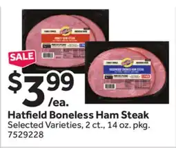 Stop&Shop Hatfield Boneless Ham Steak offer