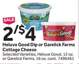 Stop&Shop Heluva Good Dip or Garelick Farms Cottage Cheese offer