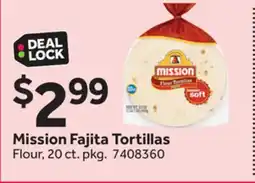 Stop&Shop Mission Fajita Tortillas offer