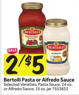 Stop&Shop Bertolli Pasta or Alfredo Sauce offer