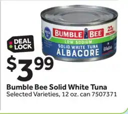 Stop&Shop Bumble Bee Solid White Tuna offer