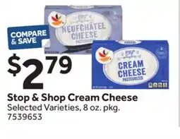 Stop&Shop Stop & Shop Cream Cheese offer
