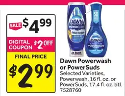 Stop&Shop Dawn Powerwash or PowerSuds offer
