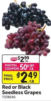 Stop&Shop Red or Black Seedless Grapes offer