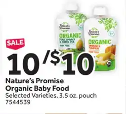 Stop&Shop Nature's Promise Organic Baby Food offer