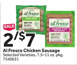 Stop&Shop Al Fresco Chicken Sausage offer