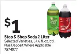 Stop&Shop Stop & Shop Soda 2 Liter offer