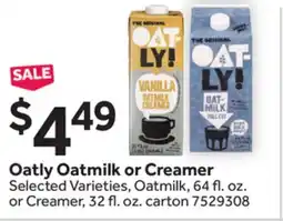 Stop&Shop Oatly Oatmilk or Creamer offer
