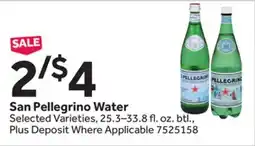 Stop&Shop San Pellegrino Water offer