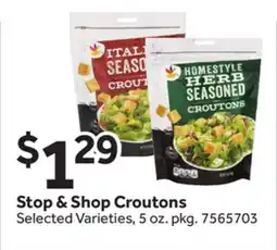 Stop&Shop Stop & Shop Croutons offer