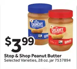 Stop&Shop Stop & Shop Peanut Butter offer