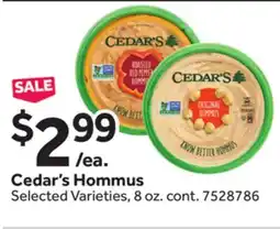 Stop&Shop Cedar's Hommus offer