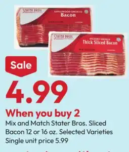 Stater Bros Stater Bros. Sliced Bacon offer