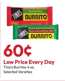 Stater Bros Tina's Burritos offer