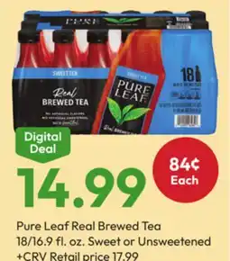Stater Bros Pure Leaf Real Brewed Tea offer
