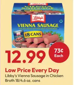Stater Bros Libby's Vienna Sausage in Chicken Broth offer