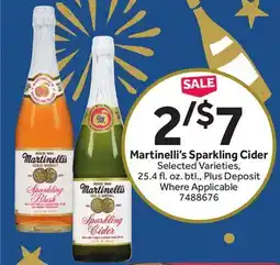 Stop&Shop Martinelli's Sparkling Cider offer
