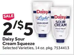 Stop&Shop Daisy Sour Cream Squeeze offer