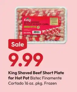 Stater Bros King Shaved Beef Short Plate for Hot Pot offer