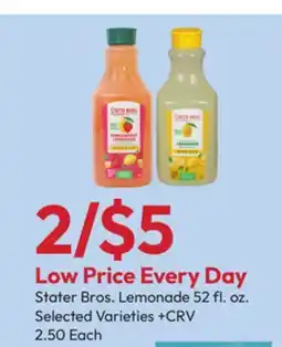 Stater Bros Stater Bros. Lemonade offer