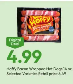 Stater Bros Hoffy Bacon Wrapped Hot Dogs offer
