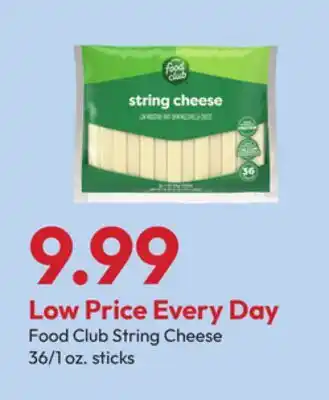 Stater Bros Food Club String Cheese offer