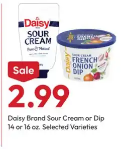 Stater Bros Daisy Brand Sour Cream or Dip offer