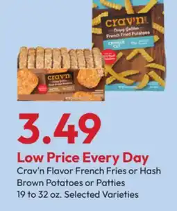 Stater Bros Crav'n Flavor French Fries or Hash Brown Potatoes or Patties offer