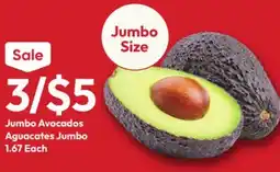 Stater Bros Jumbo Avocados offer