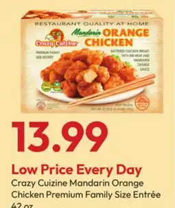 Stater Bros Crazy Cuizine Mandarin Orange Chicken Premium Family Size Entrée offer