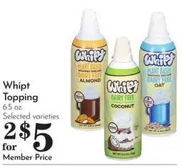 Pavilions Whipt Topping offer