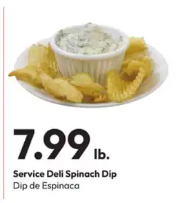 Stater Bros Service Deli Spinach Dip offer