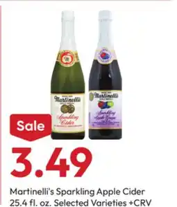 Stater Bros Martinelli's Sparkling Apple Cider offer