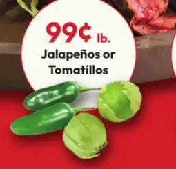 Stater Bros Jalapeños or Tomatillos offer