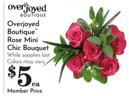 Pavilions Overjoyed Boutique Rose Mini Chic Bouquet offer