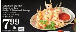 Pavilions waterfront BISTRO Cooked or Raw Peeled & Deveined Shrimp offer