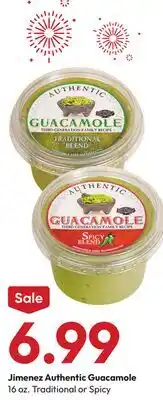 Stater Bros Jimenez Authentic Guacamole offer