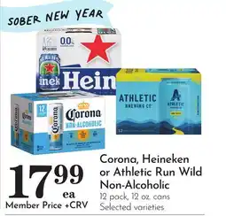 Pavilions Corona, Heineken or Athletic Run Wild Non-Alcoholic offer