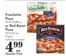 Pavilions Freschetta Pizza 27.35-30.88 oz. or Red Baron Pizza 8.8-23.45 oz offer