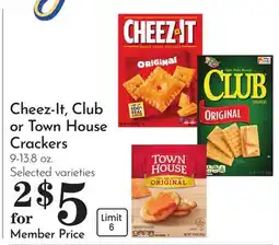 Pavilions Cheez-It, Club or Town House Crackers offer
