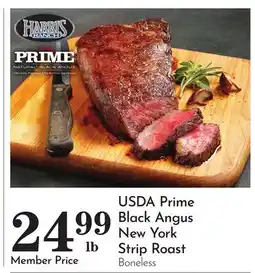 Pavilions USDA Prime Black Angus New York Strip Roast offer