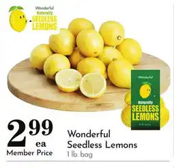 Pavilions Wonderful Seedless Lemons offer