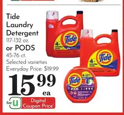 Pavilions Tide Laundry Detergent 117-132 oz. or PODS 45-76 ct offer
