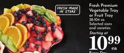 Pavilions Fresh Premium Vegetable Tray or Fruit Tray offer