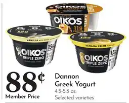Pavilions Dannon Greek Yogurt offer