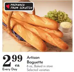 Pavilions Artisan Baguette offer